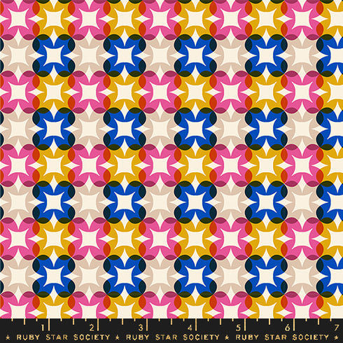 Woodland Park Plaid Flowers in Blue Ribbon RS1085 15 - Ruby Star Society Sold by the Half Yard